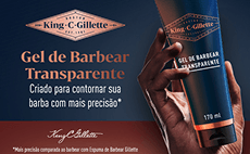 Banner Gel de Barbear Transparente Premium