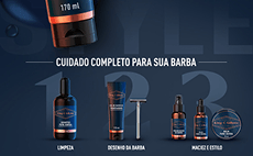 Banner Gel de Barbear Transparente Premium Cuidado Completo