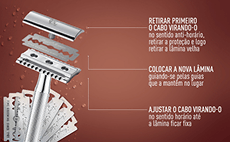 Banner Gillette Premium Instruções