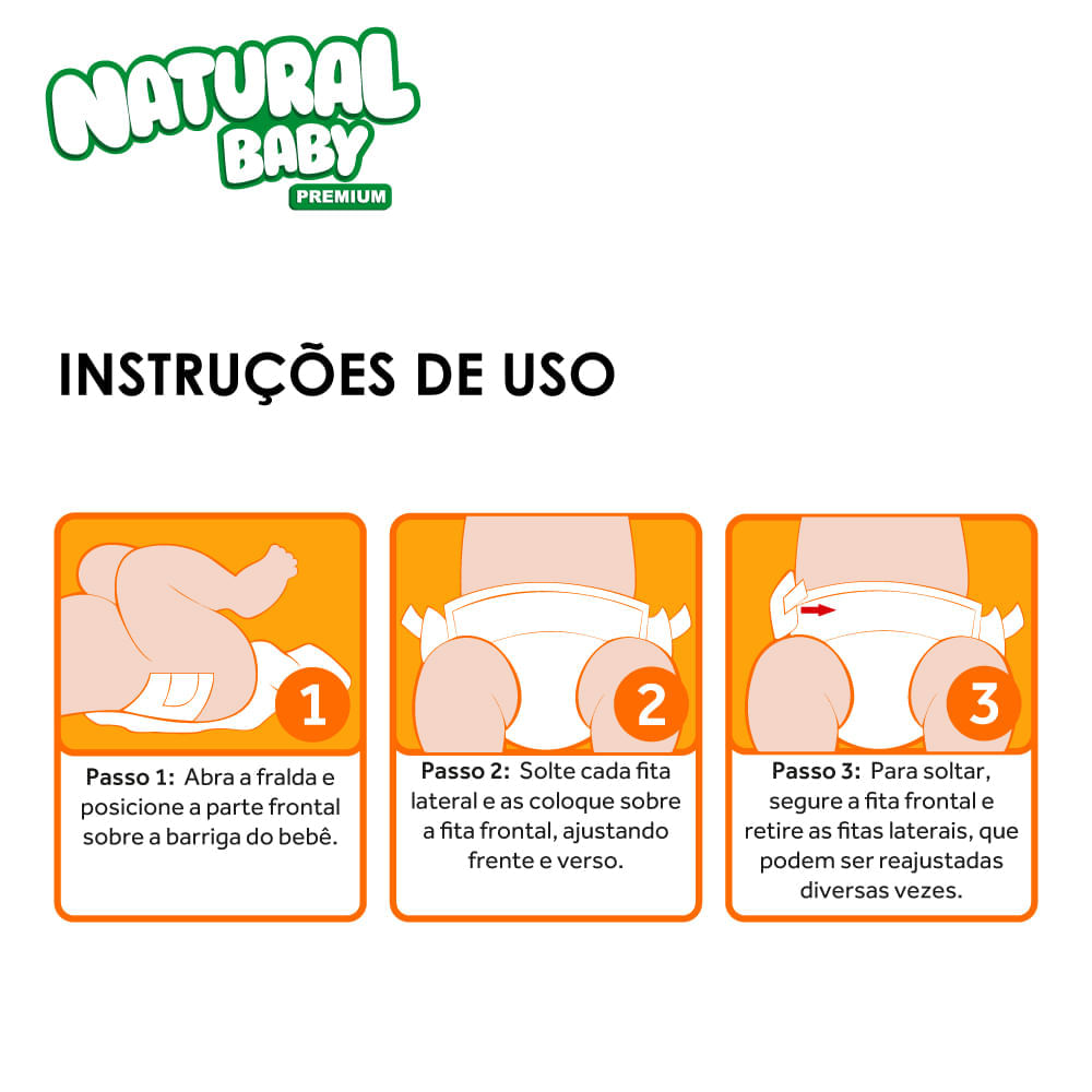 Natural Baby Premium Mega Pacotão M 44 Un. - Drogarias Pacheco