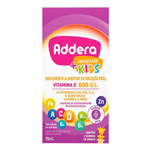 Vitamina D Addera + Imunidade Kids com 75ml