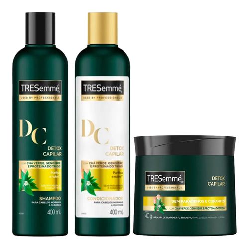 Kit-Tresemme-Detox-Capilar-Condicionador-400ml---Shampoo-400ml---Mascara-de-Tratamento-400g
