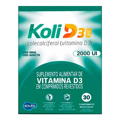 Koli Vitamina D3 2000UI 30 Comprimidos