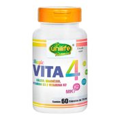 Vitaminas-K2-D3-Calcio-e-Magnesio-Vita4---Unilife---60-Capsulas-de-710mg