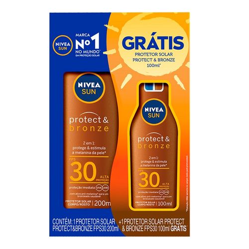 723770---Kit-Protetor-Solar-Nivea-Protect-e-Bronze-FPS30-200ml--100ml-1 723770---Kit-Protetor-Solar-Nivea-Protect-e-Bronze-FPS30-200ml--100ml-1