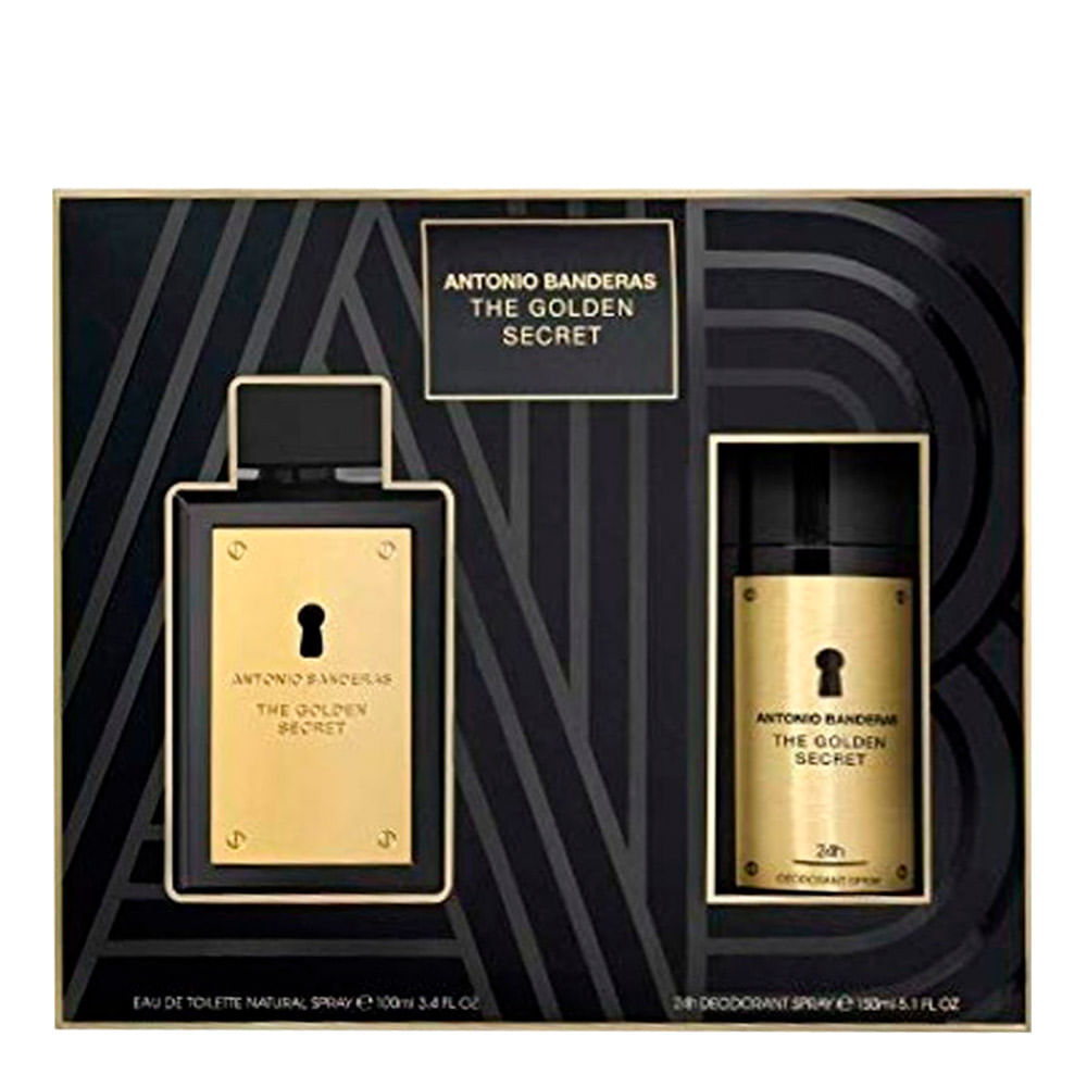 Antonio Banderas The Golden Secret Kit – Edt 100ml + Desodorante Spray