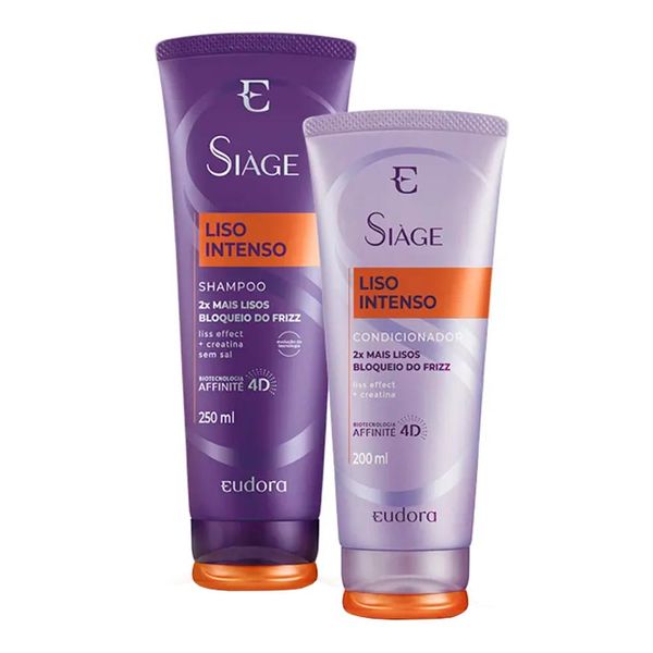 Kit Shampoo Eudora Liso Intenso 250ml + Condicionador