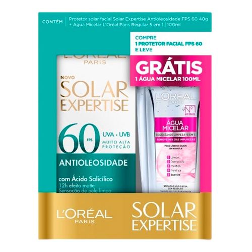 800821---Kit-Protetor-Solar-L-Oreal-Paris-Expertise-Antioleosidade-FPS60-40g---agua-Micelar-100ml-1 800821---Kit-Protetor-Solar-L-Oreal-Paris-Expertise-Antioleosidade-FPS60-40g---agua-Micelar-100ml-1