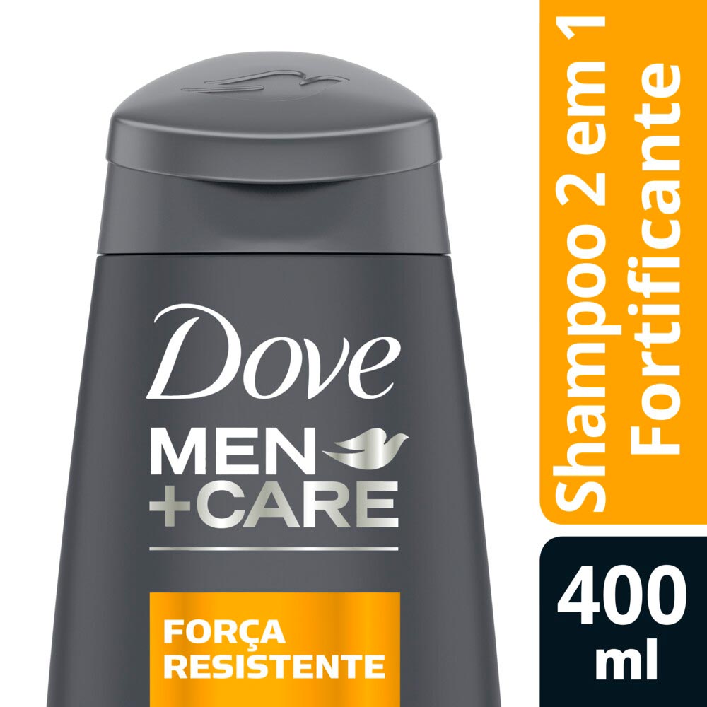 Shampoo Dove Men 2 em 1 Força Resistente 400ml - Drogarias Pacheco