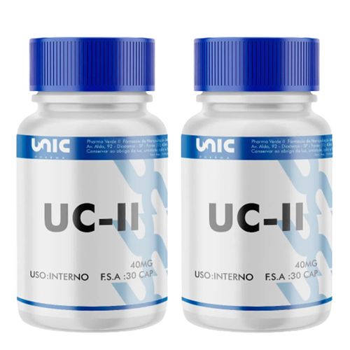 Kit 2 Frascos Colágeno Tipo 2 40Mg 30 Caps