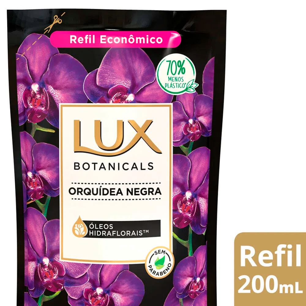 Sabonete Líquido Lux Botanicals Orquídea Negra Refil 200ml - Drogarias  Pacheco