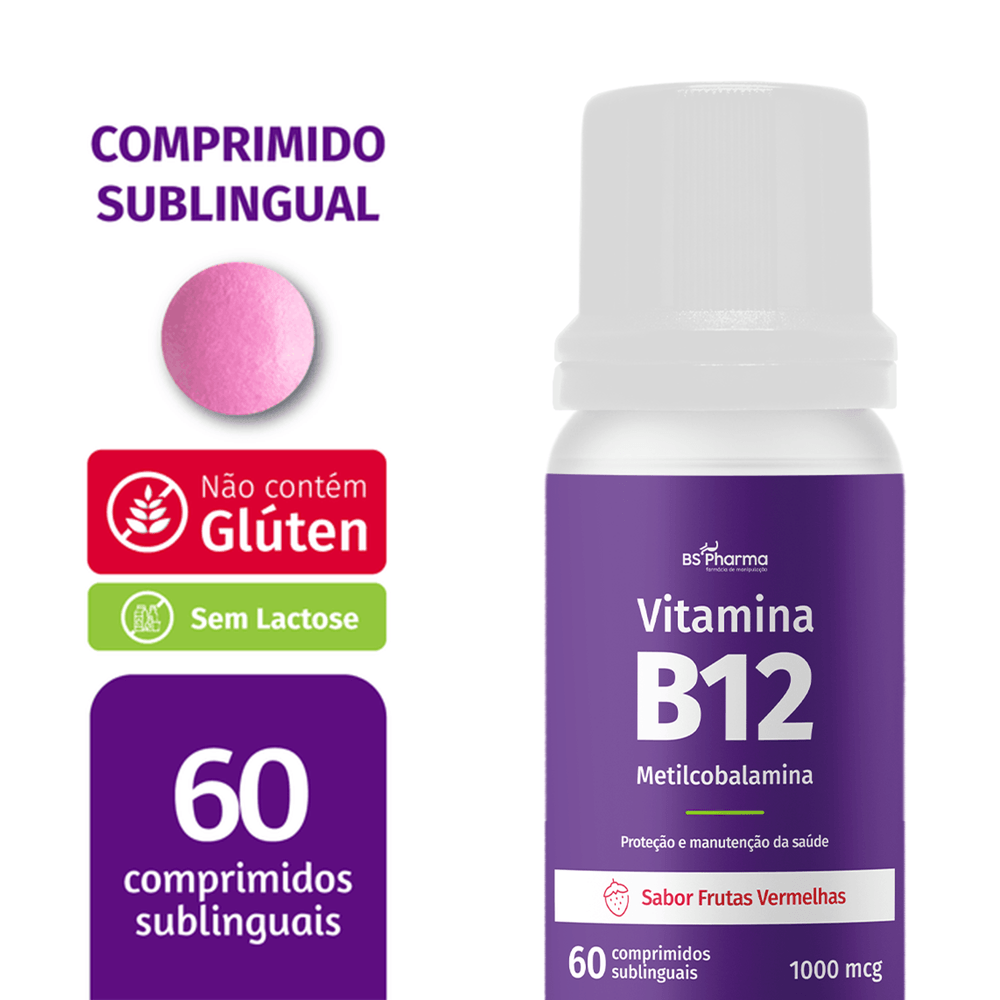 Vitamina B12 (Metilcobalamina) 1000 mcg Sublingual Drogarias Pacheco