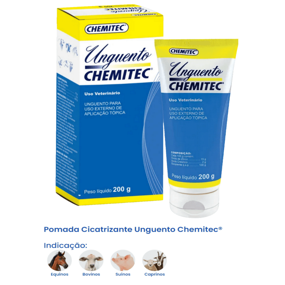 Pomada Unguento Chemitec 200g - Drogarias Pacheco