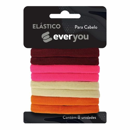 794147---Elastico-para-Cabelo-Ever-You-Vermelho-Fio-de-Meia-8-Unidades-1