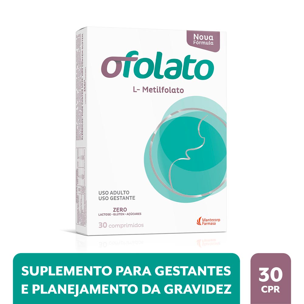 Suplemento Alimentar Ofolato Fer 30 Comprimidos - Drogarias Pacheco