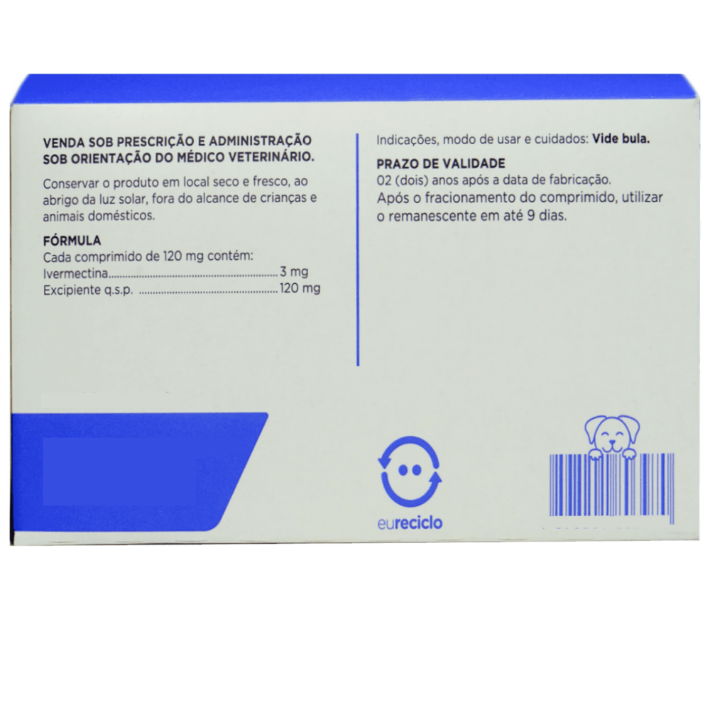 Ivercanis ivermectina 3mg