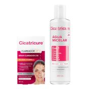 Kit-Cicatricure-Serum-Clareador-Vitamina-C-Clareia-e-Uniformiza-o-Tom-da-Pele-30ml--agua-Micelar-Limpeza-Eficaz-200ml