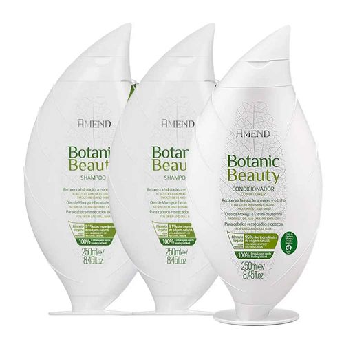 Kit-Amend-Botanic-Beauty-Oleo-de-Moringa-Condicionador-250ml--Shampoo-250ml-2-Unidades