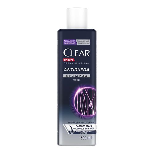 Shampoo Antiqueda Clear Men Derma Solutions 300Ml