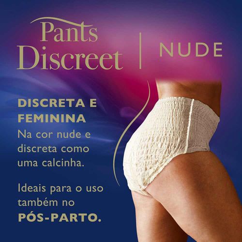 Roupa Íntima Descartável Tena Pants Discreet Nude P/M 16 Unidades - Drogarias  Pacheco