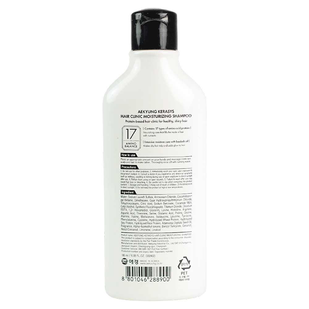 Shampoo Kerasys Moisturizing 180ml - Drogarias Pacheco