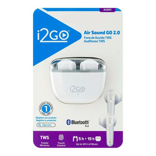 817414---Fone-De-Ouvido-i2go-Bluetooth-Sem-Fio-Branco-Air-Sound-Go-2.0-1-Unidade-1 817414---Fone-De-Ouvido-i2go-Bluetooth-Sem-Fio-Branco-Air-Sound-Go-2.0-1-Unidade-1