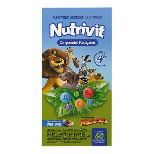 819930---Suplemento-Vitaminico-Infantil-Nutrivit-Tutti-Frutti-Madagascar-60-Comprimidos-1 819930---Suplemento-Vitaminico-Infantil-Nutrivit-Tutti-Frutti-Madagascar-60-Comprimidos-1