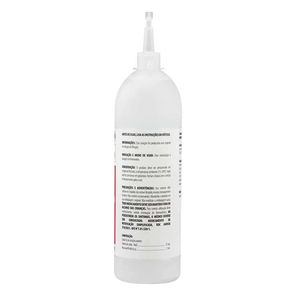 Solução Fisiológica 9mg/ml (0,9%) Rioquímica 500ml - Drogarias Pacheco