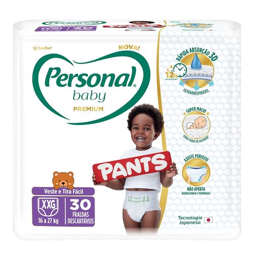 Fralda Pampers Pants Premium Care XXG 60 unidades