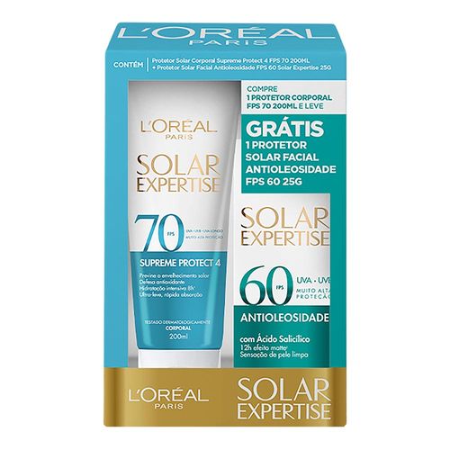 825158---Kit-Loreal-Paris-Solar-Expertise-Protetor-Solar-Corporal-FPS70-200ml-Facial-FPS-60-25g-1 825158---Kit-Loreal-Paris-Solar-Expertise-Protetor-Solar-Corporal-FPS70-200ml-Facial-FPS-60-25g-1