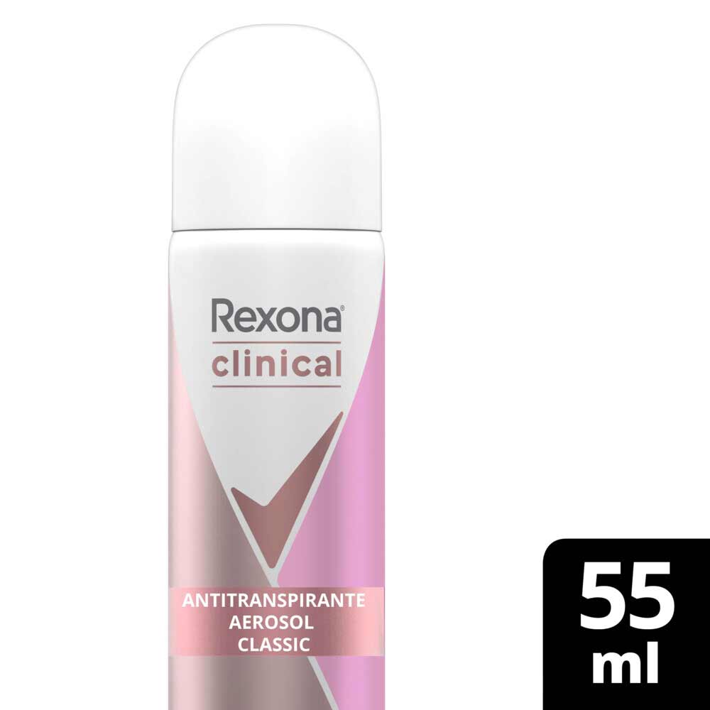 Antitranspirante Aerossol sem Perfume Rexona Clinical 150ml - Apoio Entrega  V2