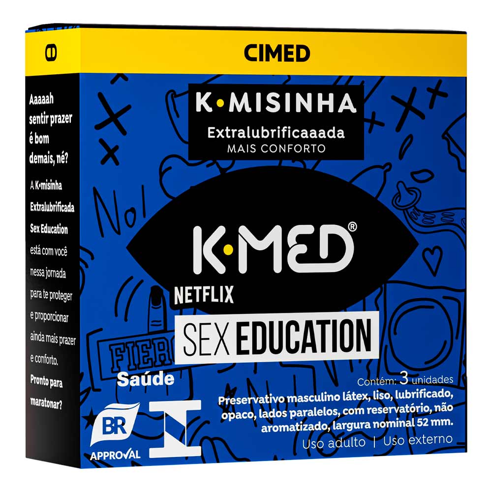 Preservativo K-Med Extra Lubrificado Sex Education K-Misinha 3 Unidades -  Drogarias Pacheco