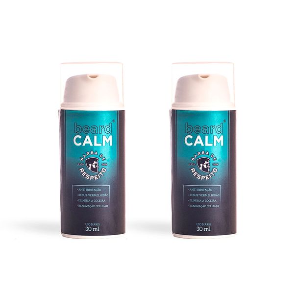 Beard Calm acabe com a coceira, irritação na pele e foliculite - KIT 2 Meses