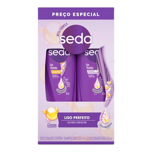 Shampoo + Condicionador Seda Liso Perfeito 325ml