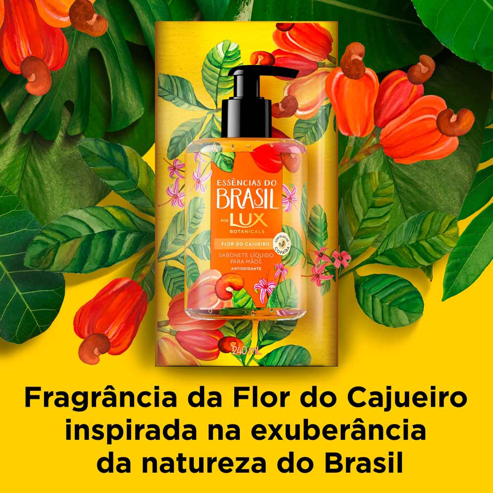 Sabonete Líquido Lux Essências do Brasil Flor de Cajueiro 300ml
