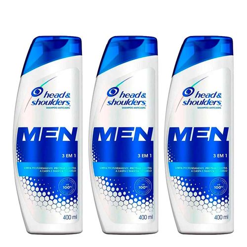 Kit-Head-e-Shoulders-Shampoo-De-Cuidados-Com-A-Raiz-Men-3-Em-1-400ml-3-Unidades