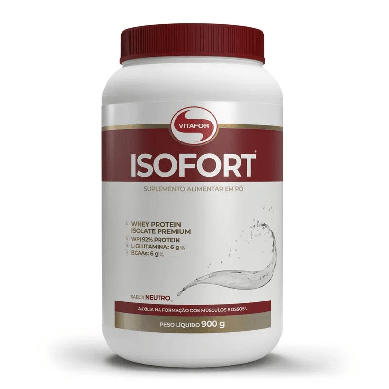 Isofort Whey Protein Neutro Pote 900G Vitafor