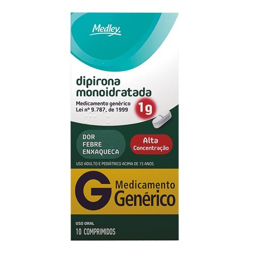 813877---Dipirona-Monoidratada-1g-Generico-Medley-10-Comprimidos-1 813877---Dipirona-Monoidratada-1g-Generico-Medley-10-Comprimidos-1