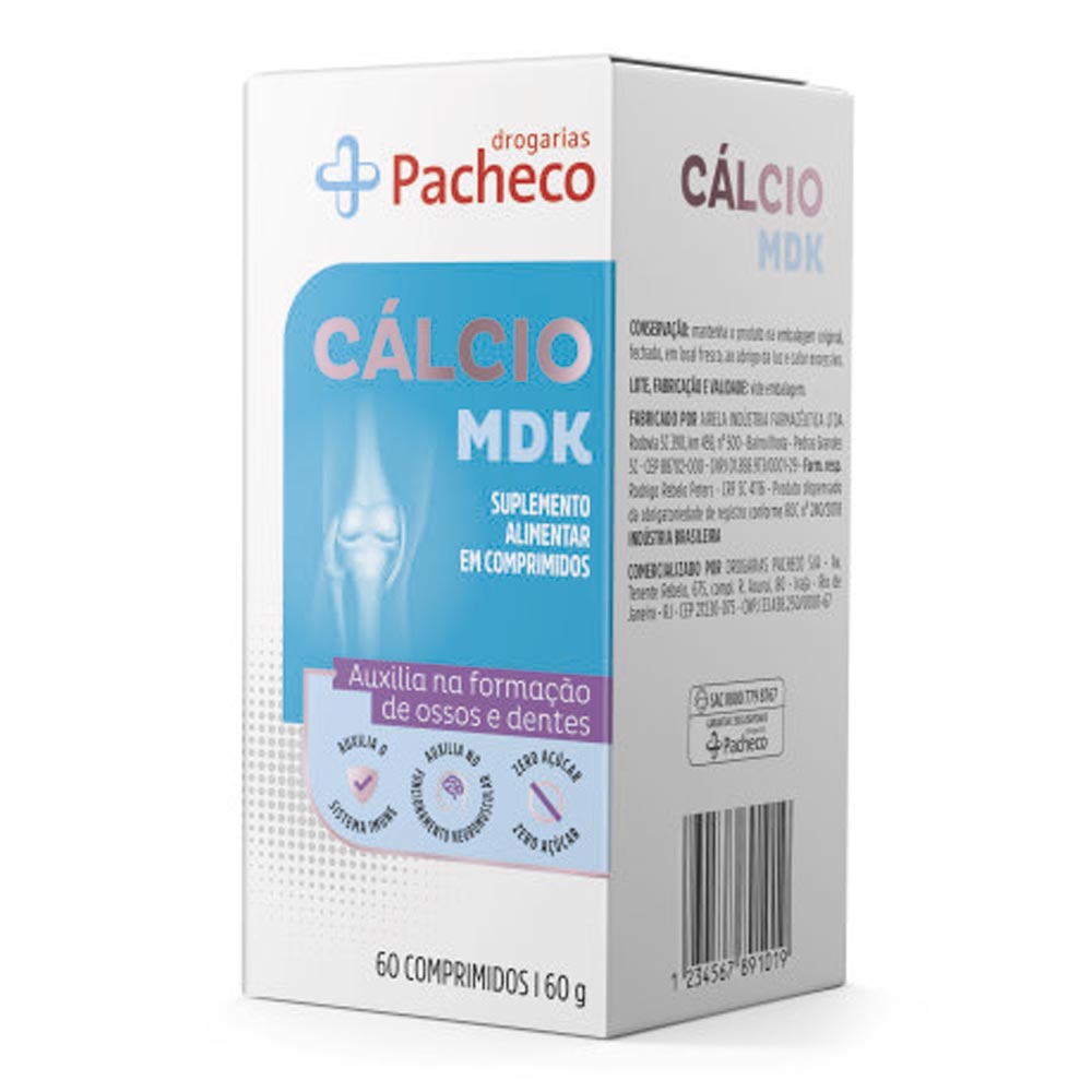 Cálcio KD Drogaria Pacheco 60 Comprimidos - Drogarias Pacheco