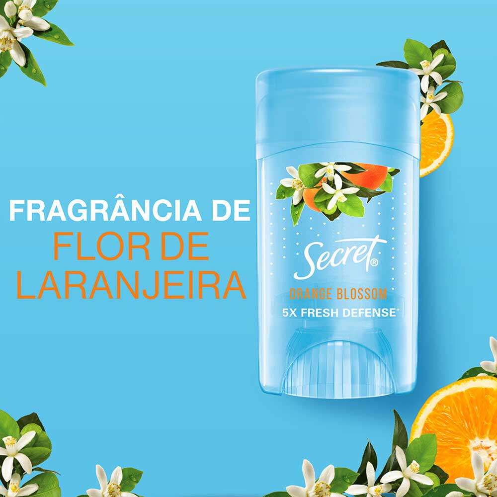 Desodorante em Gel Antitranspirante Secret Orange Blossom 45g - Drogarias  Pacheco
