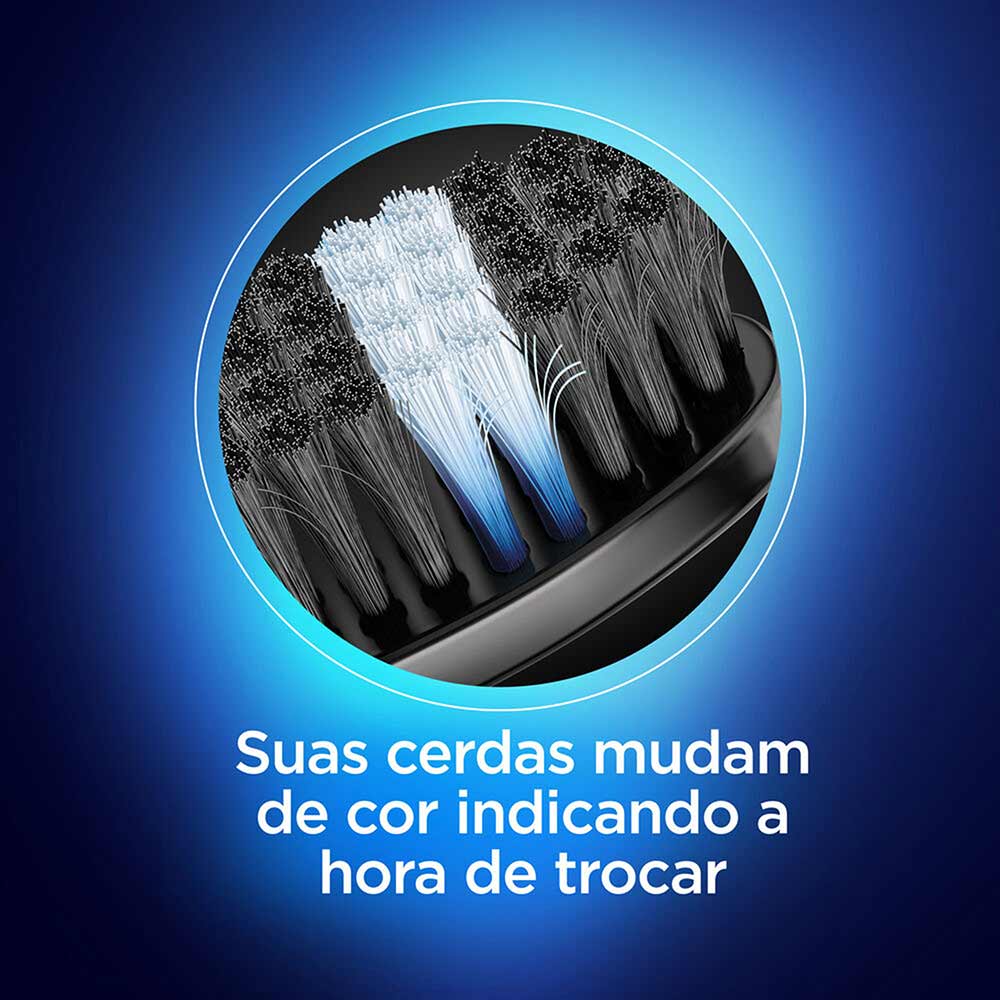 Escova Dental Extramacia Sensitive Oral-B Pro-Saúde Indicator Black 2 ...