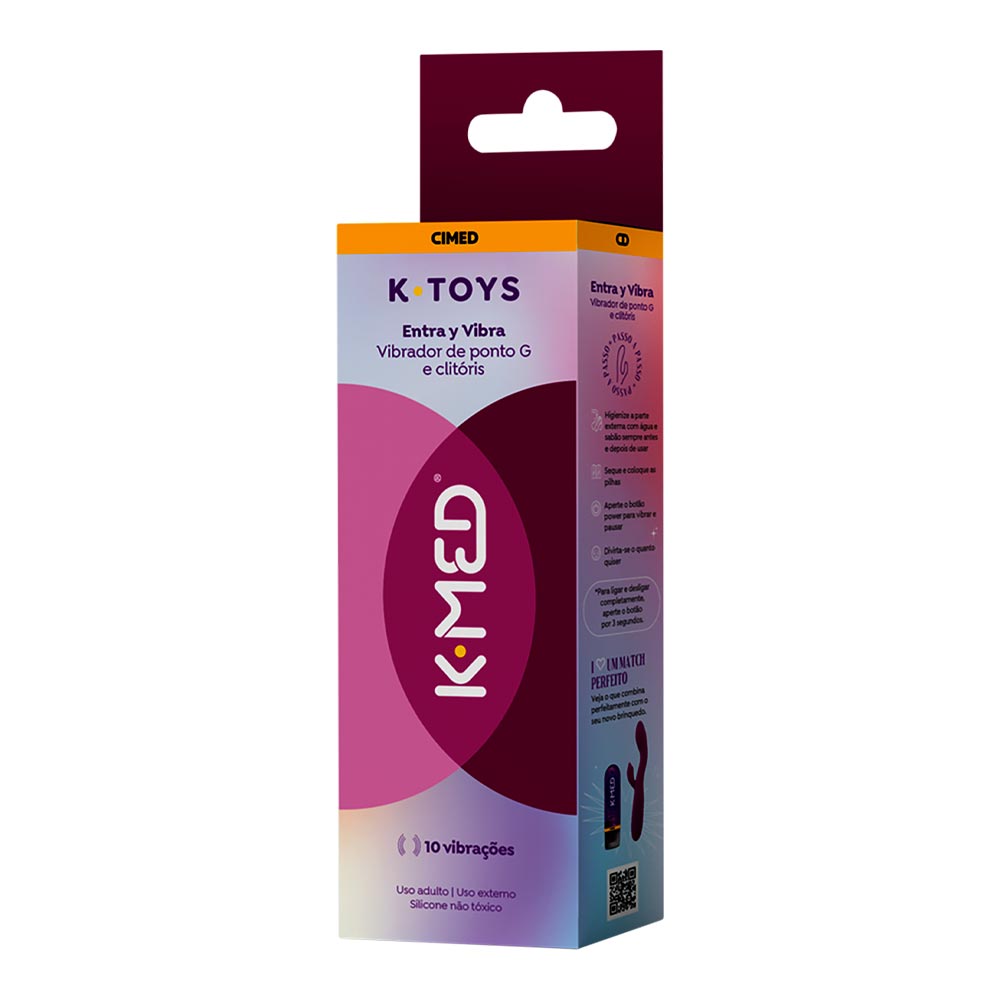 Vibrador De Ponto G e Clitóris Entra Y Vibra K-Med K-Toys 1 Unidade -  Drogarias Pacheco