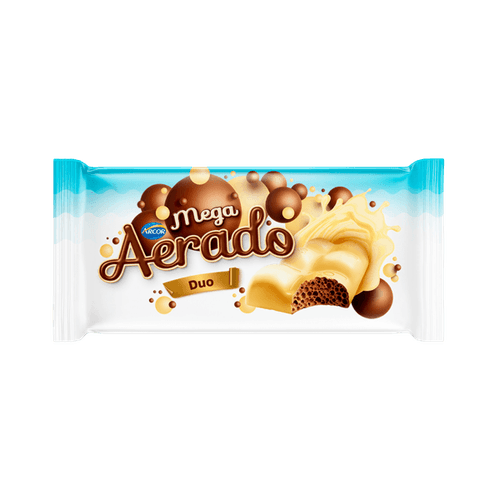 Barra de chocolate duo aerado 22g - Mega Aerado - Drogarias Pacheco