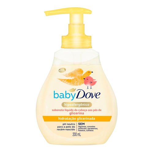 Sabonete Líquido Dove Baby Hidratação Glicerinada 200Ml
