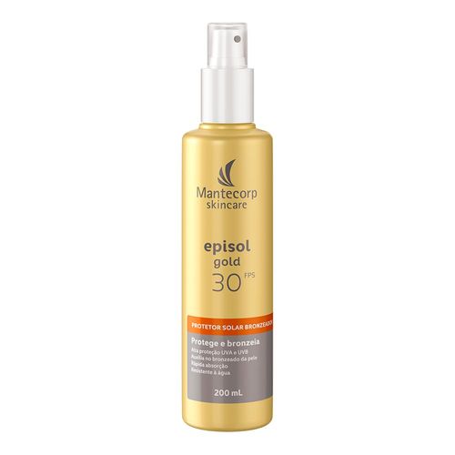 Protetor Solar E Bronzeador Corporal Fps 30 Episol Gold 200Ml Spray