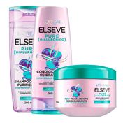 Kit-Elseve-Pure-Hialuronico-Shampoo-200ml---Condicionador-200ml---Creme-de-Tratamento-300g