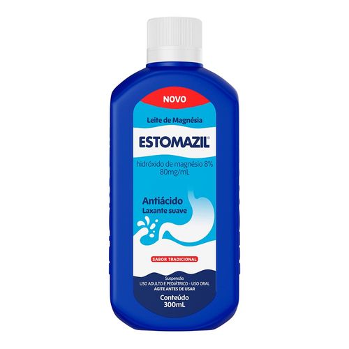 Leite De Magnésia Tradicional Estomazil 300Ml Suspensão Oral