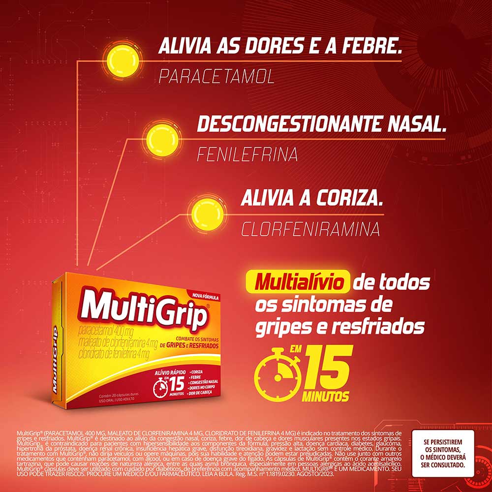 Multigrip Solução Oral 100ml - Drogarias Pacheco
