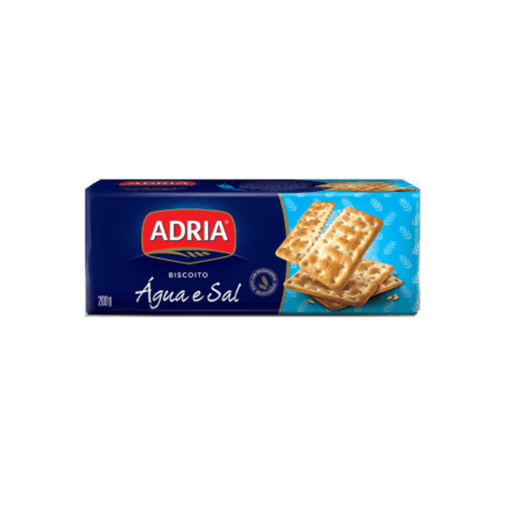 Biscoito Água e Sal 170g - Adria - Drogarias Pacheco
