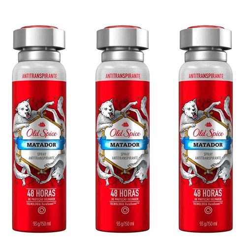 Kit-Desodorante-Antitranspirante-Old-Spice-Spray-Matador-93g---3-Unidades